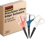Scotch Brand Precision Ultra Edge Scissors, Left- or Right-Handed, 8 Inch, 3-Pack - Image 2