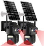 Security Cameras Outdoor WiFi,5G/2.4G Cameras for Home Security Solar Power with Dual Lens,Motion Detection,Night Vision,2-Way Audio,Weather Proof,No Subscription Fee - Image 2