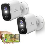 Security Cameras Wireless Outdoor 2K: Battery Powered WiFi Camera with AI Motion Detection for Home - Color Night Vision Spotlight Siren Alarm 2-Way Talk IP65 Waterproof Cloud TF Storage 2-Pack - Image 2