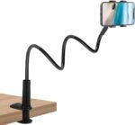 Selfdee Phone Holder for Bed, Gooseneck Clip Adjustable Phone Stand - Universal 360 Flexible Mount for Bedside headboard Lazy Long Arm Clamp Bracket (Style 1) - Image 2