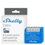Shelly Wave 1 Mini US LR, Z-Wave Long Range Smart Switch Relay, 1-Channel 8 A with Dry Contacts, Compatible with Alexa, Google Home, SmartThings & Home Assistant, Bulletproof Security - Image 2