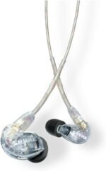 Shure SE215 PRO Wired Earbuds - Professional Sound Isolating Earphones, Clear Sound & Deep Bass, Single Dynamic MicroDriver, Secure Fit In Ear Monitor, plus Carrying Case & Fit Kit - Clear (SE215-CL) - Image 2