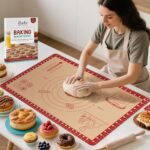 Silicone Baking Mat with Recipes, Extra Thick Silicone Mats for Baking, Non Stick Pastry Mat for Rolling Dough, Silicone Macaron Baking Mat for Cookie,Bread,Pizza,Fondant Mat, Oven&Dishwasher Safe - Image 2