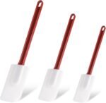 Silicone High Heat Spatula Set, 3pc (9.5/14/16Inches) - Commercial Rubber Spatula for Cooking - Image 2