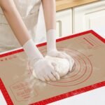 Silicone Pastry Mat - 26"x16" Non Slip Baking Mat with Measurements, Extra Large Dough Mats for Counter, Ideal for Rolling Dough, Fondant, Pizza, Pie, Cookies - Image 2