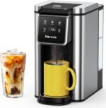 Single Serve Coffee Maker for K-Cup Pod and Grounds, Hot and Iced Coffee Maker, Strong Button Feature, 6 to 14oz Brew Sizes, 50oz Removable Tank, Up to 6.5 Inch Cup, Stainless Steel, Black - Image 2