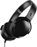 Skullcandy Riff On-Ear Wired Headphones, Convenient for Travel with 3.5mm AUX Plug, Built-in Microphone, Foldable Lightweight Comfortable Design, Durable Headband, Reliable Simplicity - Black - Image 2
