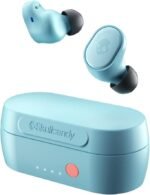 Skullcandy Sesh Evo in-Ear Wireless Earbuds, 24 Hr Battery, Microphone, Works with iPhone Android and Bluetooth Devices - Bleached Blue - Image 2