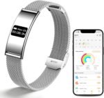 Smart Bracelet for Women Men, Activity & Fitness Trackers/SpO2/Heart Rate/Sleep Stress/1ATM Waterproof,Automatic Monitoring Wearable Fitness Tracker with Free App,2 Bands - Image 2