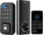 Smart Door Lock with 6 Unlocking Ways, Fingerprint Keyless Entry Door Lock with Auto Lock, Built-in WiFi, App Remote Control, Alexa & Google Voice Contro, Ideal for Family Members, Cleaners - Image 2