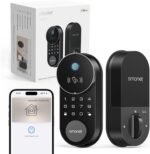 Smart Lock AH1, SMONET Fingerprint Keyless Entry Door Lock with Apple Home Key, WiFi Front Door Deadbolt Touchscreen Keypad with App Remote Control Supports Apple HomeKit, Alexa, Google Assistant - Image 2