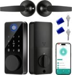 Smart Lock with 2 Lever Handle Set, Fingerprint Keyless Entry Door Lock Front Door App Control, Electronic Touchscreen Keypad Deadbolt, Auto Lock, IP54 Waterproof, Easy Install Built-in Doorbell - Image 2