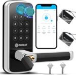 Smart Lock with Handle: Wi-Fi Keyless Entry Door Lock - Smart Locks for Front Door - Biometric Fingerprint Door Lock - Smart Door Lock with Keypad - Garage Door with App Control - Auto Lock - Image 2