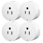 Smart Plug, Wi-Fi Outlet Socket Compatible with Alexa and Google Home, Automate APP, Timer Function, Voltage Measurement Function, (4 pcs) - Image 2