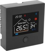 Smart Programmable Thermostat Temperature Controller with LCD Display Battery Powered for Wall Hanging Furnace Boiler Heating System - Image 2
