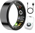 Smart Ring Health & Fitness Tracker for Men & Women, Heart Rate, SPO₂, Sleep & Activity Monitoring, IP68 Waterproof, Long Battery Life, Family Care Mode, No Subscription Fee (Black, 9) - Image 2