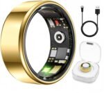 Smart Ring Health & Fitness Tracker for Men & Women, Heart Rate, SPO₂, Sleep & Activity Monitoring, IP68 Waterproof, Long Battery Life, Family Care Mode, No Subscription Fee (Gold, 9) - Image 2
