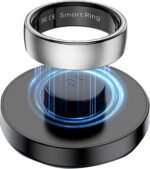 Smart Ring Health Tracker Heart Rate Sleep Tracking Pedometer Fitness Activity Wireless Charging Case Included Waterproof Smart Rings for Women Men - Image 2
