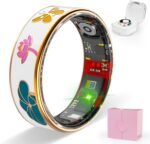 Smart Ring Health Tracker, Men & Women, Featuring a Heart Rate Monitor, Sleep Tracker, 8 Exercise Modes, Step Counter, IP68 Waterproof(White, 9) - Image 2