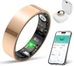 Smart Ring Health Tracker, Sleep/Exercise Monitoring, iOS /Android Compatible, IP68 Water Resistance, No Subscription Required, 5-Day Battery Life, Suitable for Both Women and Men (Rose Gold, 7) - Image 2