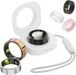 Smart Ring for Women Men, Health Fitness Tracker Ring, IP68 Waterproof Rings, Sleep Ring with Charging Case and Ring Protector, Remote Photography, Family Care, No App Fees(Silver, 7#) - Image 2