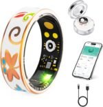 Smart Ring for Women and Men - IP68 Waterproof Health Tracker Ring with Heart Rate, Step Counting, Sleep Monitoring, No Subscription Fee for iPhone/Android, Enamel Rose Gold 10# - Image 2
