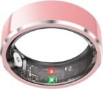 Smart Ring for Women,Fitness & Activity Tracker with Blood Oxygen/Heart Rate Monitor, Sleep Tracker, Step Counter, IP68 Waterproof Ring for iOS & Android, Fast Charge, No Subscription (Pink, Size8） - Image 2