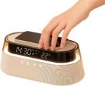 Smart Station | 6-in-1 Wireless Charging Station | Clock | Bluetooth Speaker | Lamp | Radio | Wireless Charger for iPhone Samsung Android Phone | US Plug | Birthday Gift for Men Women Mum Dad - Image 2