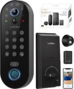 Smart Video Door Lock with 2K Doorbell Camera, Fingerprint & Keypad Keyless Entry, WiFi Deadbolt with PIR Motion Detection & Real-Time Package Alerts, App & Voice Control (Alexa & Google) - Image 2