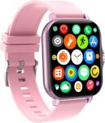 Smart Watch, 1.83" Upgraded Full Touchscreen Smart Watch for Android iPhones with Heart Rate Blood Pressure Monitor, Multiple Sports Fitness Tracker with Smart Watches for Women Men (Pink) - Image 2
