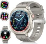 Smart Watch (Answer/Make Call), 1.43" AMOLED-3D Military Smartwatch for Men Women, Flashlight/130+ Sports/60 Days, Heart Rate/Sleep Monitor, IP68 Waterproof Fitness Activity Tracker for Android iOS - Image 2