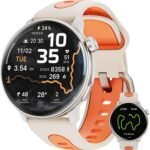 Smart Watch GPS, 1.43" AMOLED Screen Smart Watch for Men/Women Fitness Tracker, Military Smartwatches Compass，Compatible with Android & iOS (Bluetooth Call Answer/Dial), Multiple Sports Modes(Orange） - Image 2