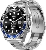 Smart Watch for Android Phones Answer Make Calls SMS Reminder Smartwatch Compatible iPhone Bluetooth Stainless Steel Fitness Watch Men Smart Watches for Men Reloj Inteligente - Image 2