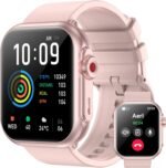 Smart Watch for Men Women, 1000mAh Battery 100-Day Standby Time, 1.85" HD Screen Fitness Tracker, 110+ Sport Modes, IP68 Waterproof, Heart Rate/Sleep Monitor, Fitness Watch for Android/iOS (Pink) - Image 2