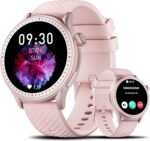 Smart Watch for Men Women Answer/Make Call, 1.46'' AMOLED Ultra-Clear Screen Fitness Tracker with Heart Rate/Sleep/SpO2 Monitor, 3ATM Waterproof Smartwatch for iPhone/Samsung/Android, 110+ Sport, Pink - Image 2