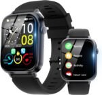 Smart Watch for Men Women Answer/Make Call, 1.85" HD Fitness Tracker with 24/7 Heart Rate & Sleep Monitor, 110+ Sports Modes, IP68 Waterproof Smartwatch, Long Battery Life for Android iOS, Black - Image 2