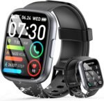 Smart Watch for Men Women (Answer/Make Call), 1.95" Touch Screen Fitness Tracker with Heart Rate/Sleep Monitor, IP68 Waterproof Smartwatch for Android iOS, Fitness Watch with 120+ Sports Modes, Black - Image 2