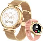 Smart Watch for Women, AMOLED HD Display Fitness Tracker Bluetooth Make/Answer Call, 1.19" Watches with 110+ Sports Modes/Heart Rate/SpO2/Sleep Monitor, Smartwatch IP68 Waterproof for Android iOS - Image 2
