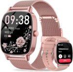 Smart Watch for Women, Answer/Make Call,1.85'' Ultra-Clear Screen Fitness Tracker with Heart Rate/Sleep/SpO2 Monitor,Smartwatch for iPhone/Samsung/Android,120+ Sport Modes,IP68 Waterproof with 2 Bands - Image 2