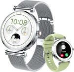 Smart Watch for Women, Fitness Tracker AMOLED HD Display Bluetooth Make/Answer Call, 1.19" Watches with 110+ Sports Modes/SpO2/Heart Rate/Sleep Monitor, Smartwatch IP68 Waterproof for Android iOS - Image 2