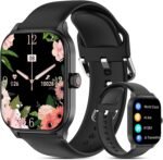 Smart Watch for Women Men with Text and Call, 2025 New AI Smartwatches with Heart Rate/SpO2/Sleep/Stress Monitor, 100+ Sports Modes, Fitness Watches Compatible with Android/iOS (Black, 2.01 inches) - Image 2