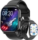 Smart Watch for Women Men with Text and Call, 2025 New AI Smartwatches with Heart Rate/SpO2/Sleep/Stress Monitor, 100+ Sports Modes, GPS Fitness Watches Compatible with iOS/Android (Map, Black) - Image 2