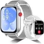 Smart Watch for Women,1.83" HD Smartwatches (Answer/Make Call), IP68 Waterproof Activity Fitness Tracker, HR, Sleep Monitoring, Pedometer, Fitness Watch for Android iOS (Silver) - Image 2