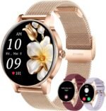 Smart Watch for Women(Answer/Make Calls), 1.27" HD Screen Fitness Tracker with Heart Rate/Sleep Monitor, 130+ Sport Modes IP68 Waterproof Activity Tracking, Smartwatch for Android Phones iPhone - Image 2