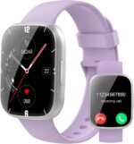 Smart Watches for Men Women, 1.95" HD Touchscreen Fitness Tracker with Bluetooth Calls, IP68 Waterproof, 120+ Sport Modes, 7-Day Battery, 24/7 Heart Rate & Sleep Monitor for Android iOS (Purple) - Image 2