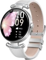 Smart Watches for Women Android iOS, 1.2'' Fitness Trackers with Bluetooth Call (Answer/Make), Smartwatch with Heart Rate,Sleep Monitor, IP68 Waterproof,100+ Sports Mode,White and Silver - Image 2