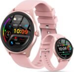 Smart Watches for Women Men, 1.39" HD IPS Touchscreen Smartwatch with 120 Sports Modes, Heart Rate/Sleep Monitor, IP67 Waterproof, Bluetooth Call & Music Control for iPhone/Android (Pink) - Image 2