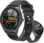 Smart Watches for Women Men, 120 Sports Modes Smartwatch with 1.83 inches HD Display, Heart Rate/Sleep Monitor, IP67 Waterproof, Bluetooth Call & Music Control for iPhone/Android (02Black) - Image 2