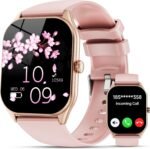 Smart Watches for Women Men , 2.0" HD Touchscreen Fitness Tracker, Bluetooth Calls/Notifications, IP68 Waterproof, 100+ Sport Modes Fitness Watch, Heart Rate Sleep Monitor Smartwatch for Android iOS - Image 2