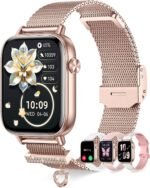Smart Watches for Women with 4 Bands, 1.83" Fitness Trackers for Android iPhone Pedometer/Sleep/Heart Rate/SpO2 Monitor Smartwatch for Bluetooth Calls/Notifications 110+ Sports Modes 100+/DIY Dials - Image 2
